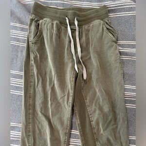 Aerie Sage Green Ribbed Joggers